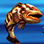 Golden Hook Dark Striped Fish